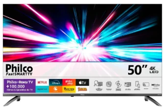 Smart TV Philco 50 polegadas 4K UHD Roku TV P50CRB